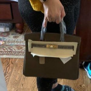 Erin Epsom HandBag - GOLD hardware. 30 CM